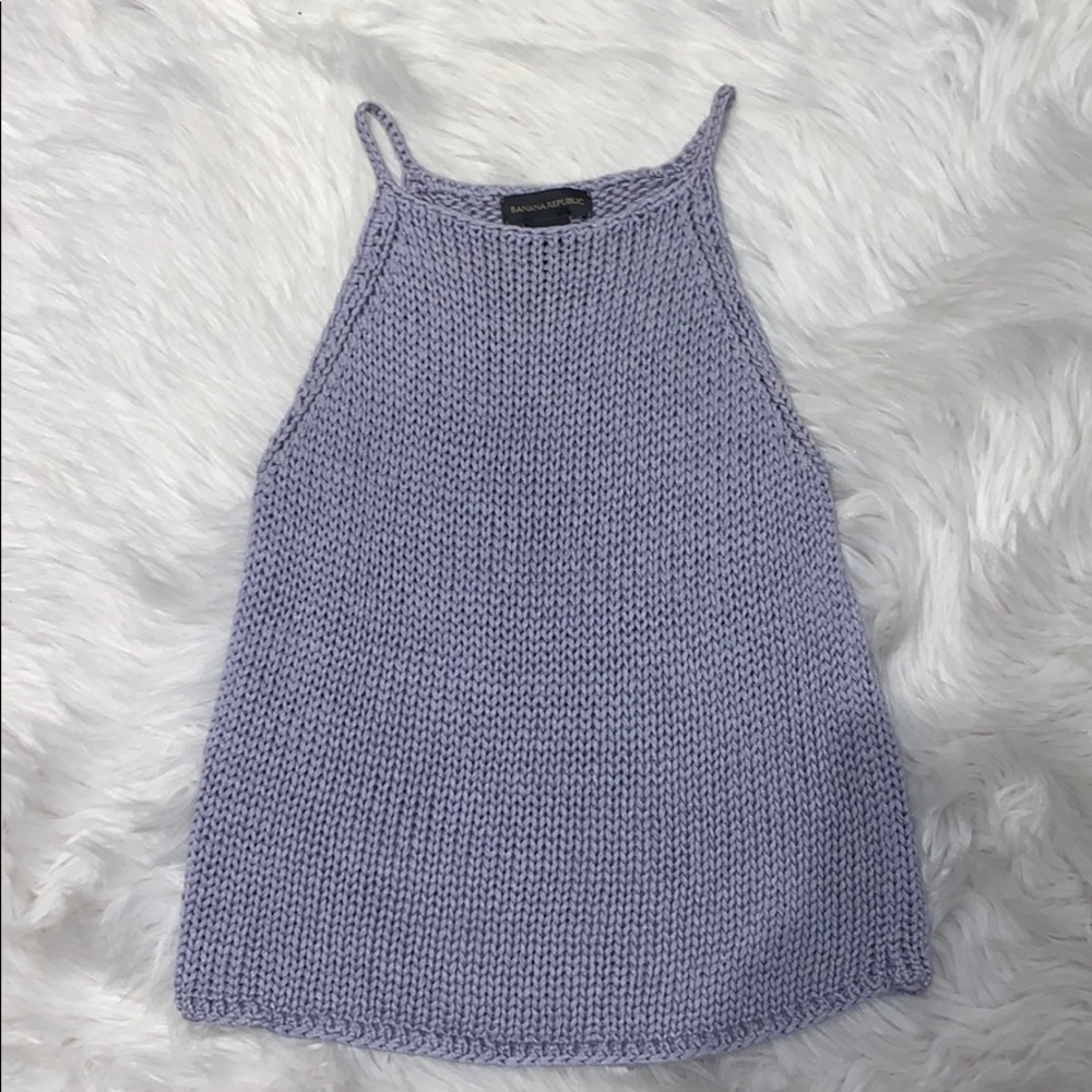 Knitted Lavender Halter Top